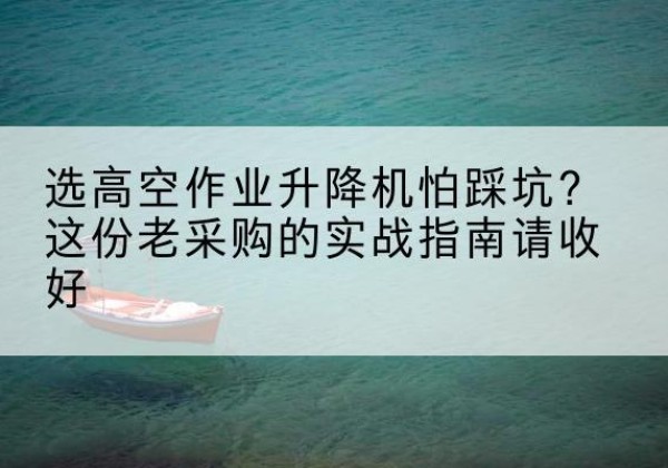 天心高空作业升降机厂家推荐-选高空作业升降机怕踩坑？这份老采购的实战指南请收好